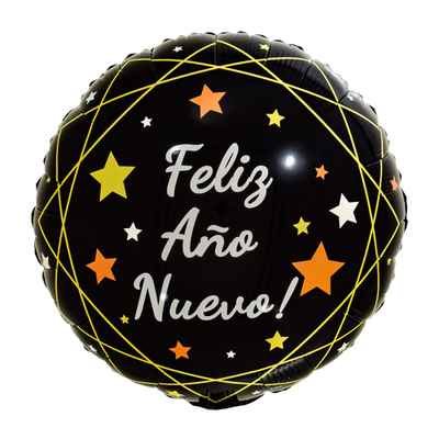 18寸圆形西语闪耀新年