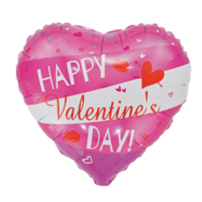 18寸桃心英文情人节