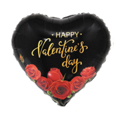 18寸桃心英文情人节