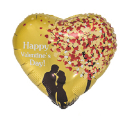 18寸桃心英文情人节