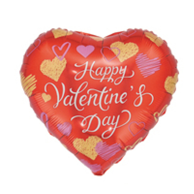 18寸桃心英文情人节