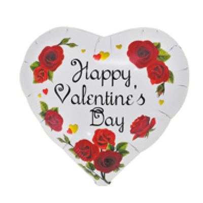 18寸桃心英文情人节