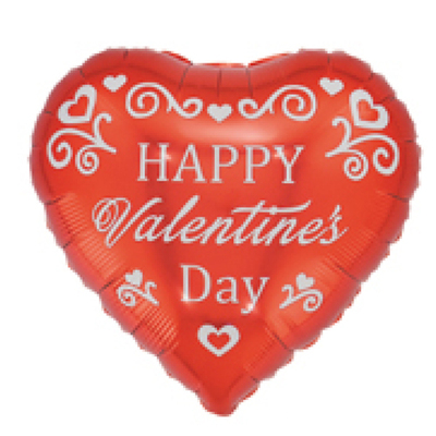 18寸桃心英文情人节