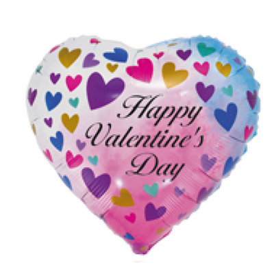 18寸桃心英文情人节