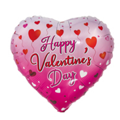 18寸桃心英文情人节