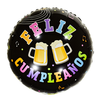 18寸圆形西语啤酒杯生日