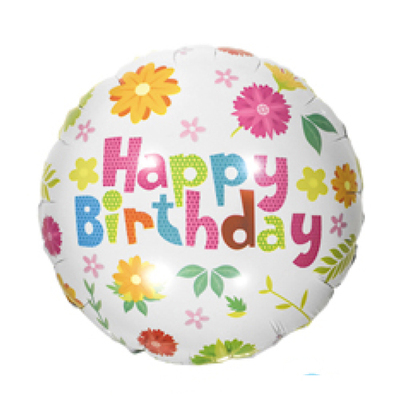 18寸圆球花朵生日