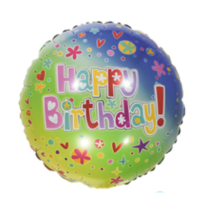 18寸圆球渐变生日
