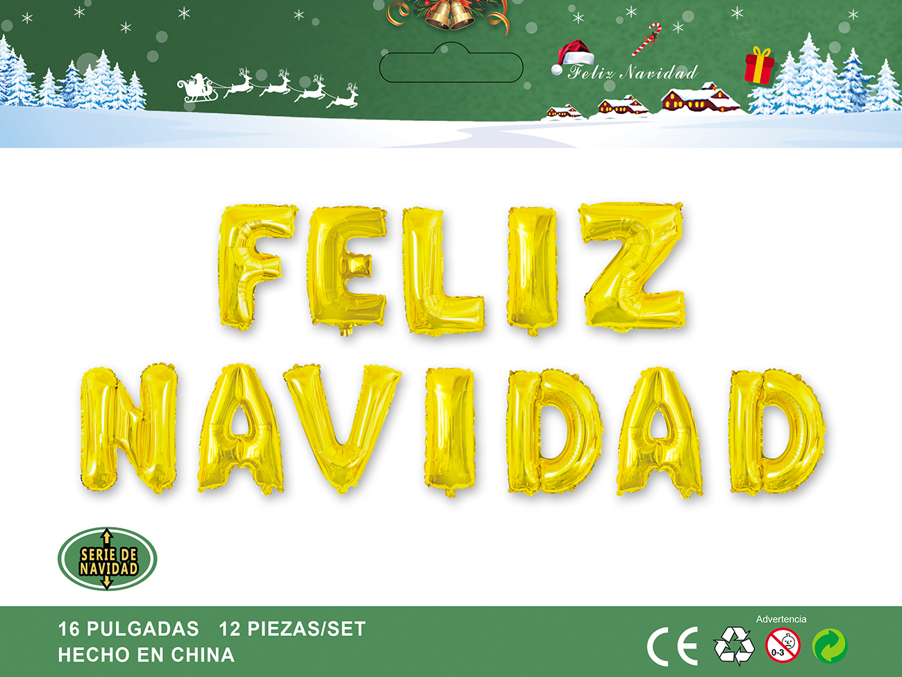  Horizontal version-Feliz Navidad (Ordinary Spanish)