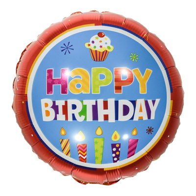 18寸圆球蜡烛生日